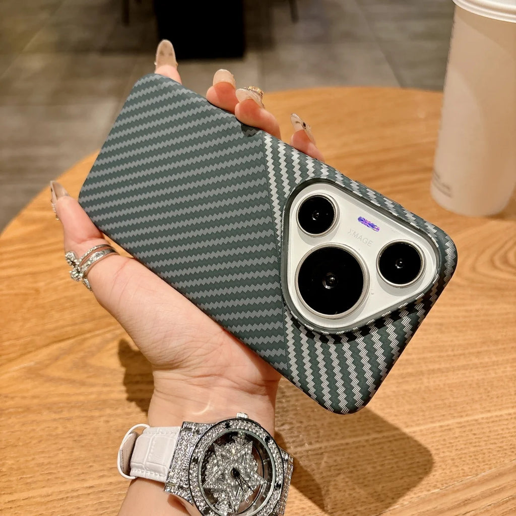 MagSafe Kevlar Carbon Fibre Case for Huawei Pura 90 80 70 Pro Max