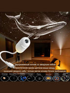 Mini Starry Sky Projector Lamp USB Portable Galaxy Night Light