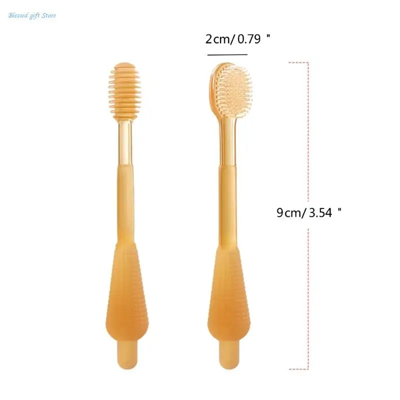 Silicone Baby Toothbrush Set with Tongue Scraper for Infants