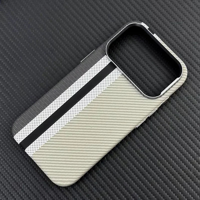 MagSafe Carbon Fiber Armor Case for iPhone 17 16 15 14 Pro Max