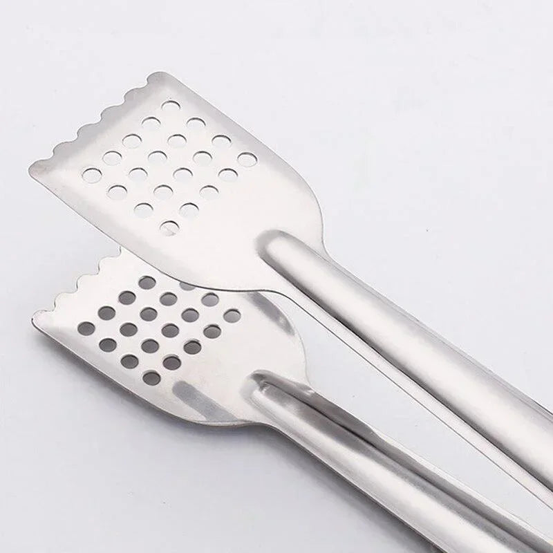 9 Inch Stainless Steel Serving Tongs UK BBQ Buffet Kitchen Tongs