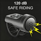USB Rechargeable Bike Electronic Horn 120dB Loud Alarm Bell