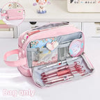 Large Capacity Pencil Case Macaron Color School Pen Bag