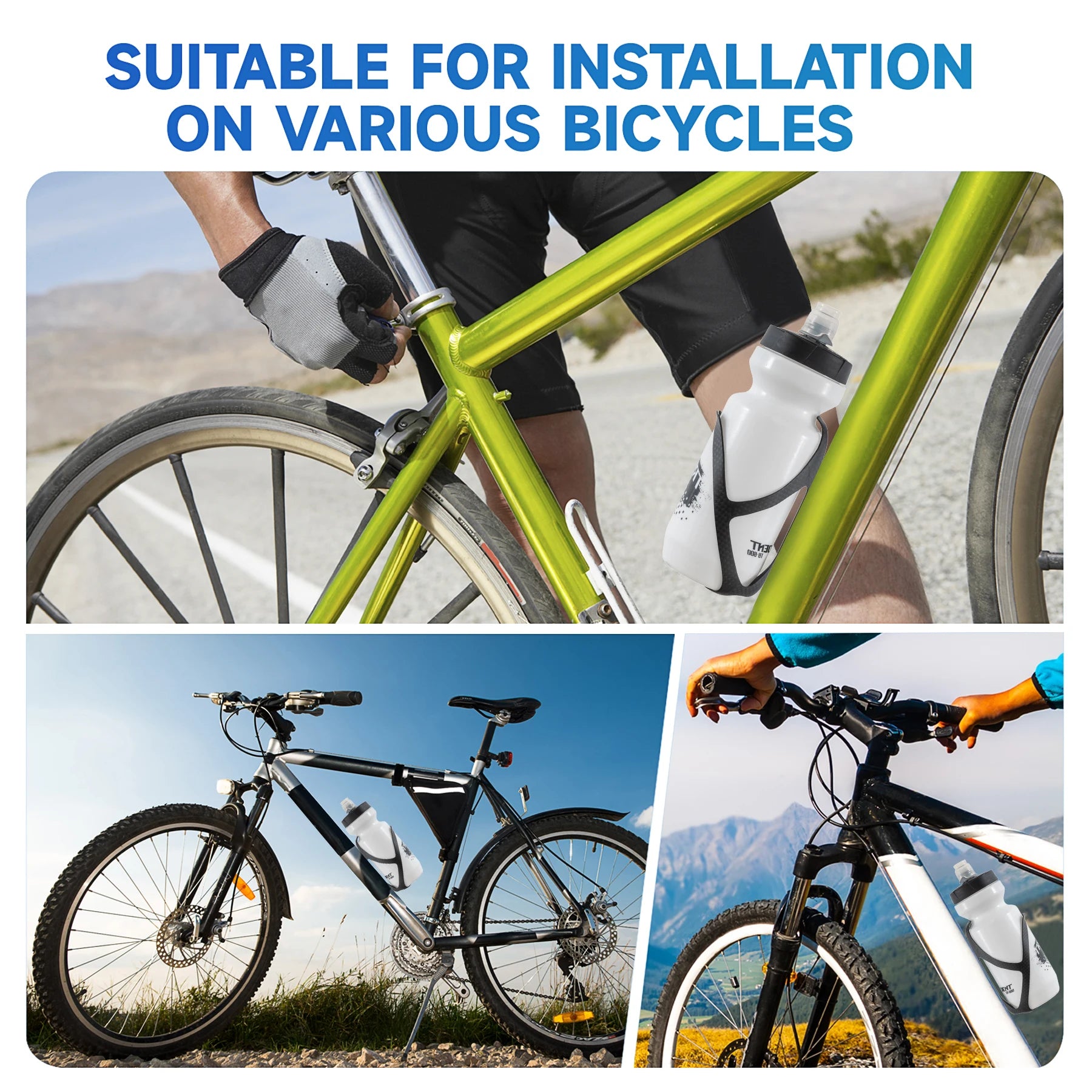 3K Carbon Fiber MTB Road Bike Bottle Cage Ultra Light Holder