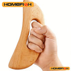 Wooden Gua Sha Scraping Board UK Half-Moon Body Massage Tool