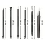 stainless steel acne needle set for extracting blackhead from nose deep pore cleaning skincare tool