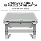 Upgraded stability aluminum laptop holder fit for multiple laptop sizes
