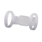 white adjustable back posture corrector strap laid flat showing lightweight stealth support design