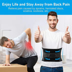 man using adjustable lumbar support belt for safe heavy lifting and lower back posture support