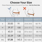 size chart guide for choosing the correct adjustable lumbar support belt waist measurements