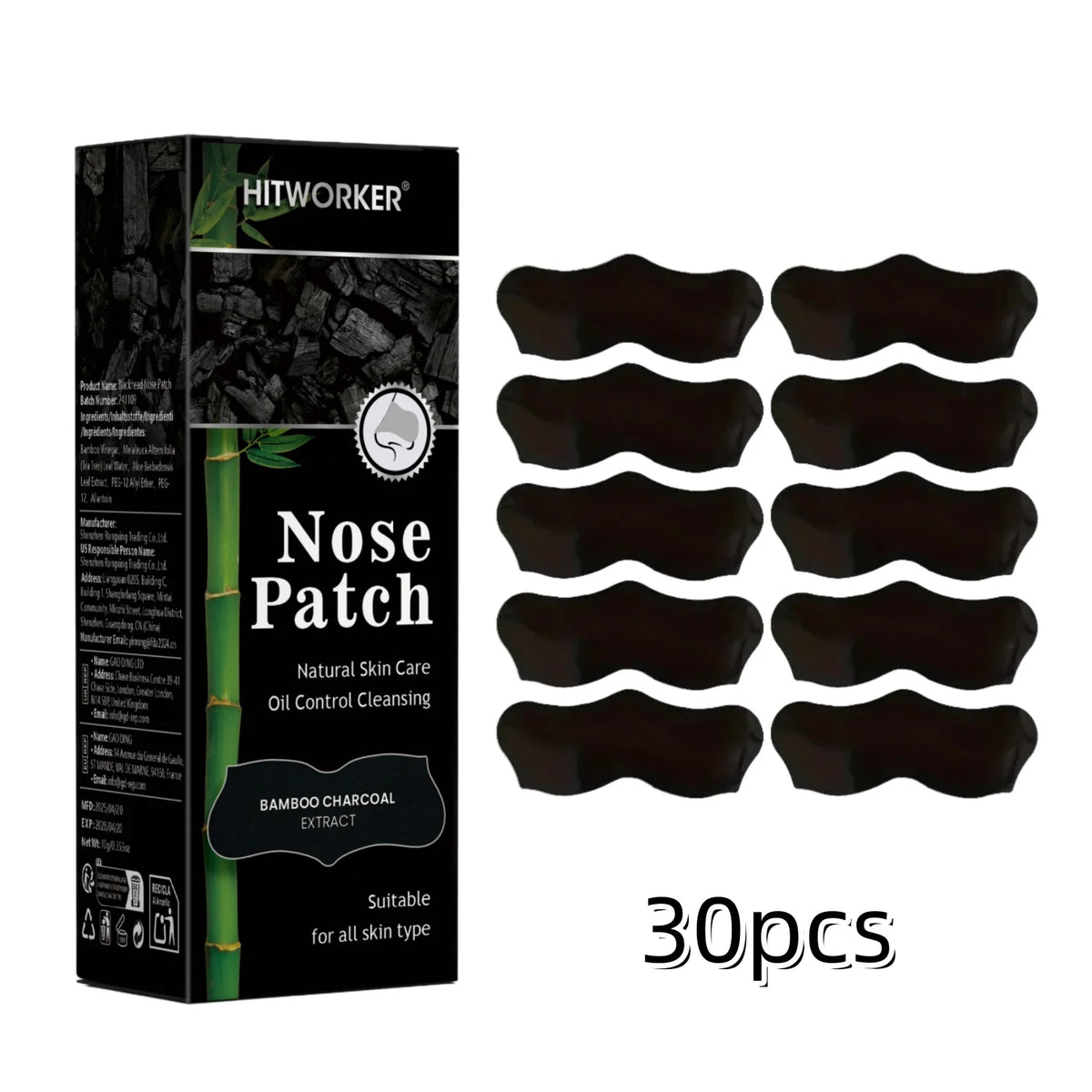 Alcohol-Free Nose Cleaning Patches 30-piece box value pack for monthly skin barrier protection
