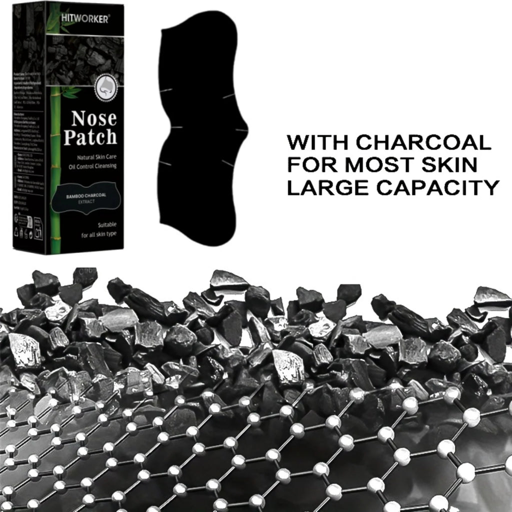 Alcohol-Free Nose Cleaning Patches black strip bundle with pore cleansing close-up for deep congestion relief