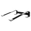 Aluminum laptop cooling stand riser in matte black finish for a modern and sleek desk look.