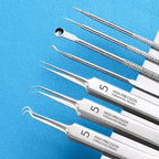 blackhead clip tweezers set with precision tips for extracting blackhead from nose for deep pore cleaning