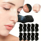 Blackhead Nose Patch being applied on nose for manual extraction of deep-seated dirt