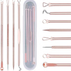 blackhead remover acne needle set inside storage case for extracting blackhead from nose deep pore cleaning