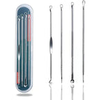 blackhead remover acne needle set with protective case for extracting blackhead from nose for deep pore cleaning