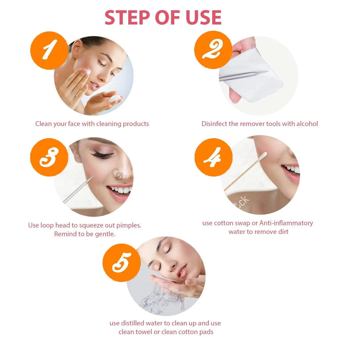 how to use blackhead remover acne needle step by step for safe nose extraction and pimple popping