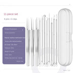 stainless steel blackhead remover kit tools for extracting blackhead from nose and facial pore cleaning