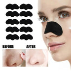 Blackhead Remover Nose Patches applied on woman nose for gentle pore minimizing skincare routine