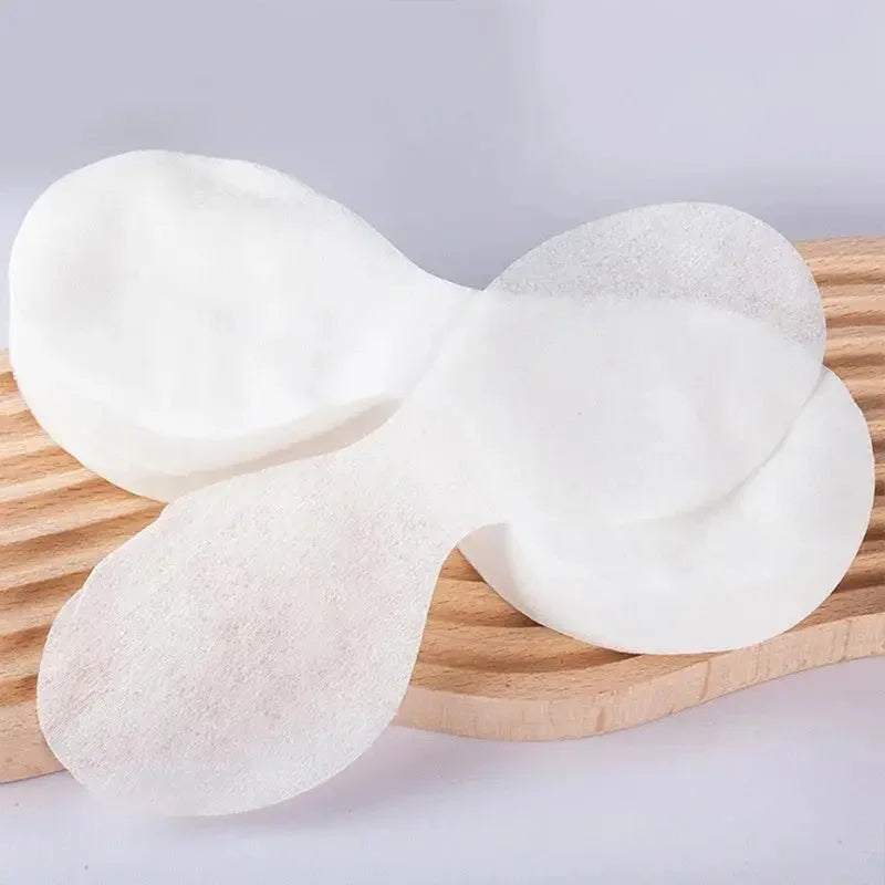 disposable eye mask paper dry cotton patches spread out for diy skincare toners and under eye therapy