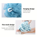 exfoliating bath towel set long back scrubber strap design with handles for easy back scrubbing in shower