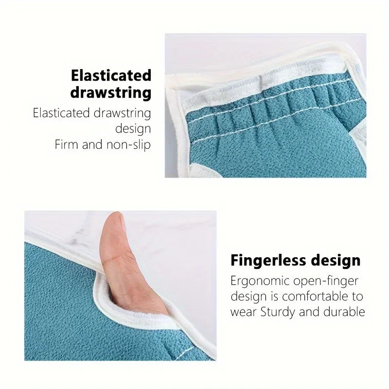 exfoliating bath towel set soft wash cloth glove texture close up for dead skin removal and body scrub