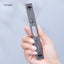 Foldable laptop stand with compact handheld view for convenient portable travel