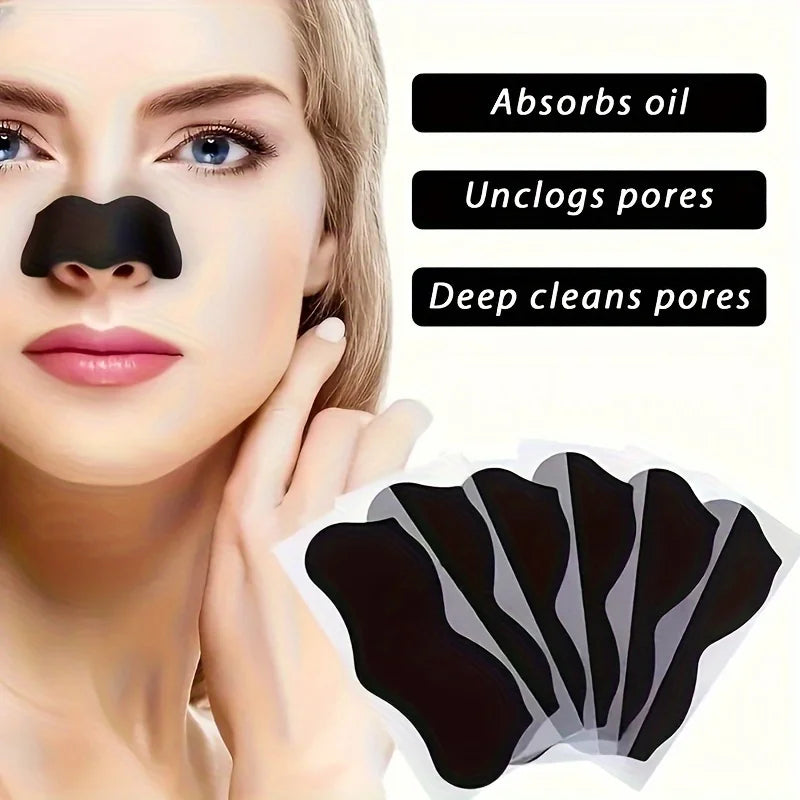 Gentle Nose Care Patches feature highlights showing effective pore unclogging without skin irritation