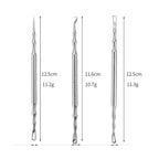 German Acne Blackhead Removal Needle stainless steel non-slip handle texture for steady control during facial skin care