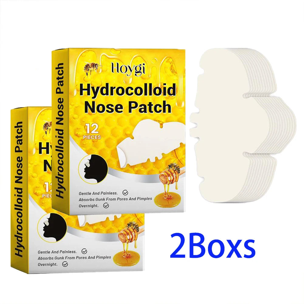 Hydrocolloid Nose Patches 2-box set for long-term skin pore cleansing and acne management