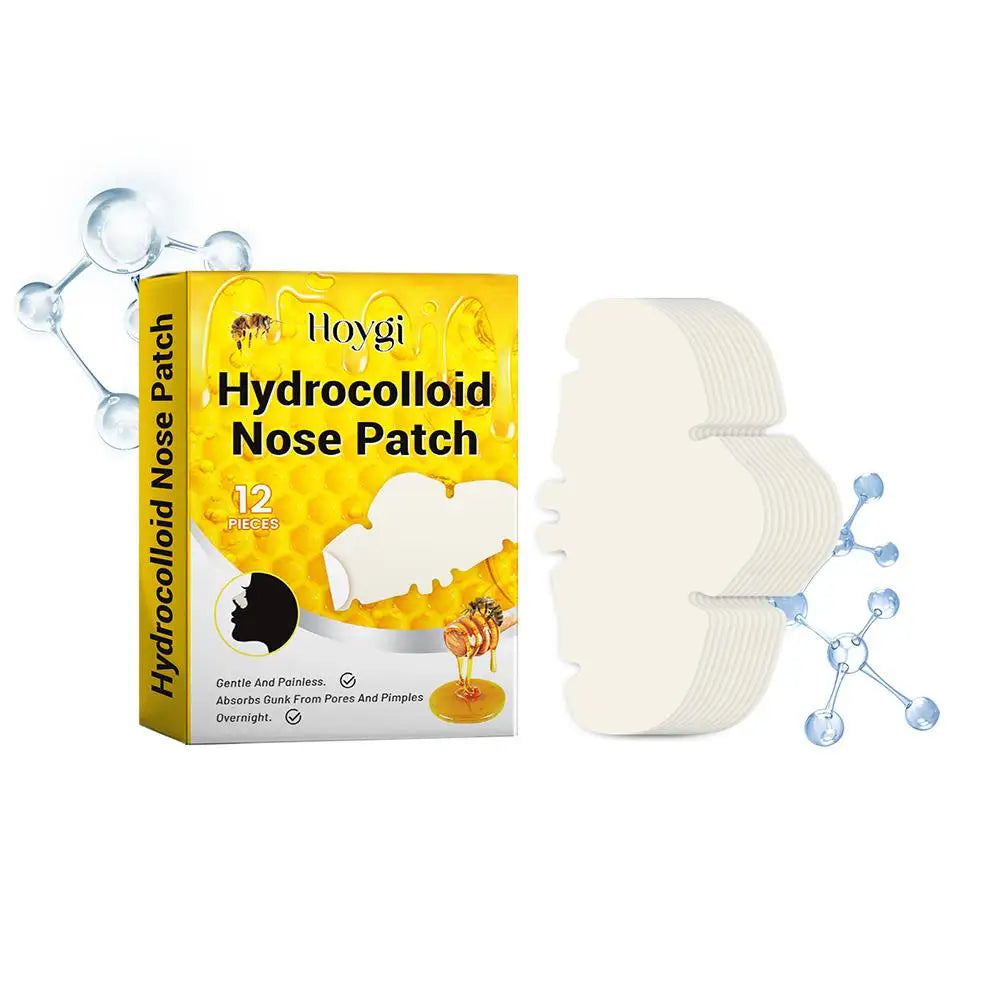 Hydrocolloid Nose Patches step-by-step application guide for effective pimple and pore care