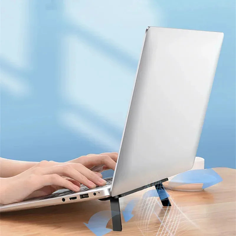 Universal Laptop Riser Stand Cooling Pad Invisible Bracket Secondary image