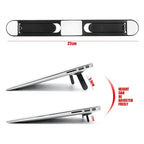 Portable and compact invisible laptop stand held in hand