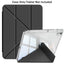 ipad case for apple ipad in classic black with clear protective back cover for travel and work