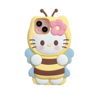 Phone case with a cartoon character design on a white background