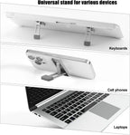 Dimensions and size specification chart of foldable keyboard riser stand