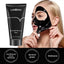 LANBENA Blackhead Remover Black Mask 50g tube packaging with model peel-off mask action for clearing congested pores