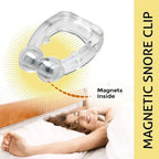 magnetic anti snore nose clip lifestyle view showing people resting comfortably for stop snoring relief
