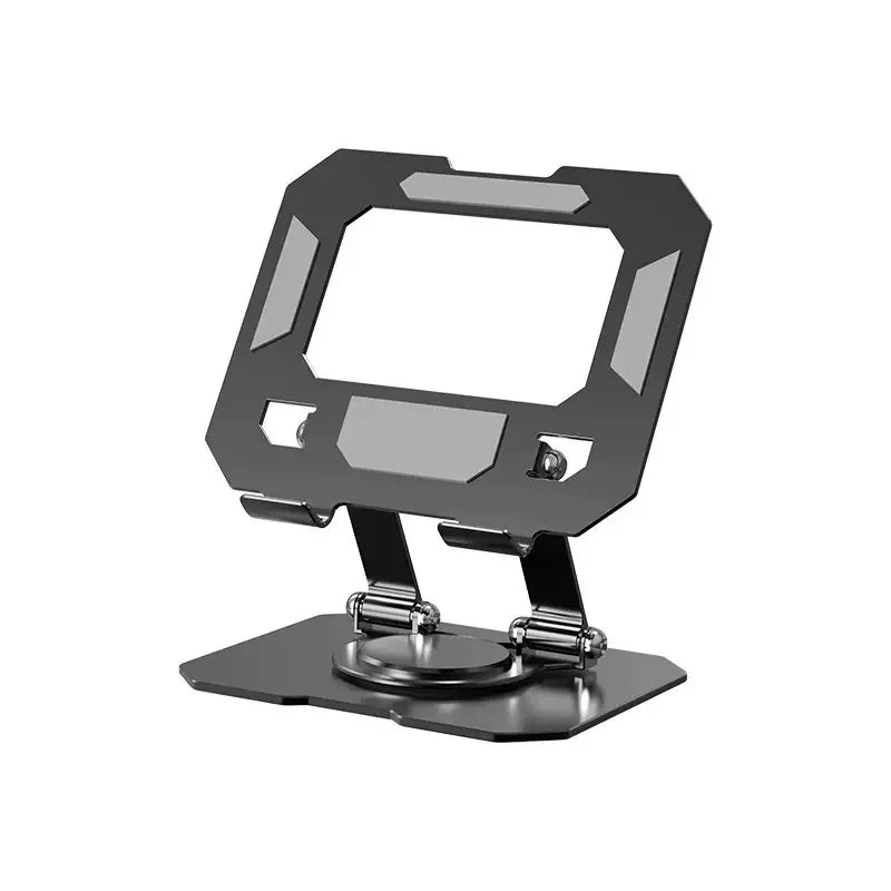 Size dimensions and technical specification chart of metal rotatable tablet stand