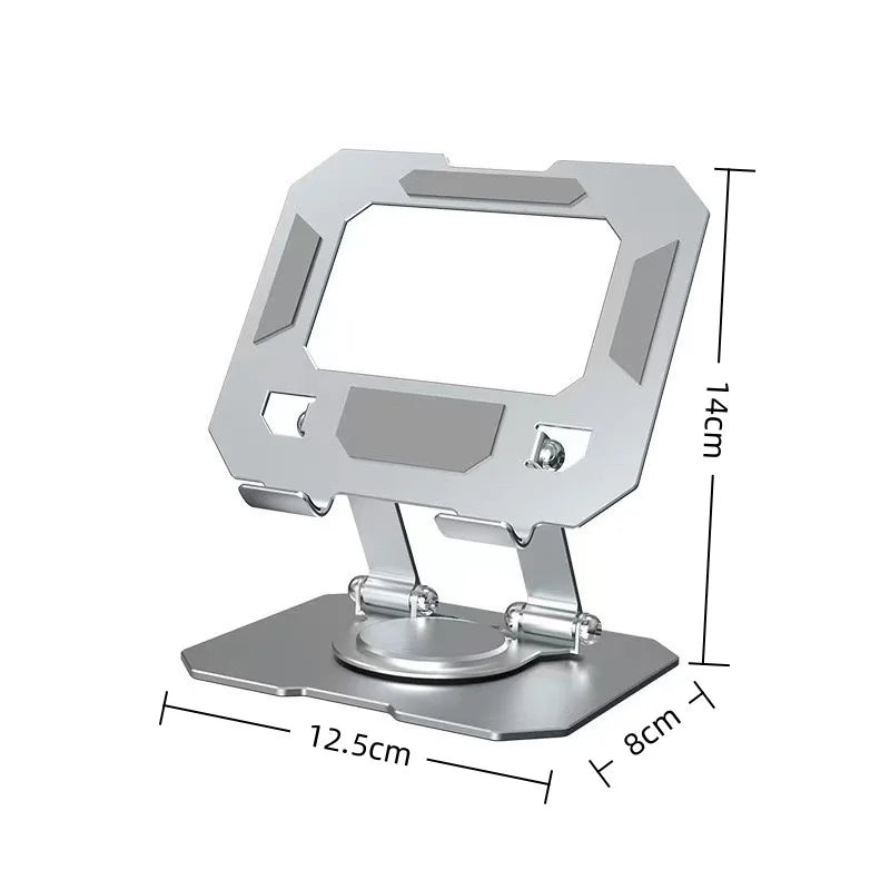 Non slip silicone rubber padding on metal tablet stand hooks preventing scratches