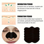 Nose Blackhead Remover Mask Strips before and after nose comparison for smoother and clearer skin