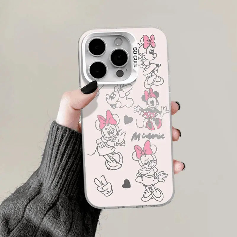 atte translucent smartphone case printed with cute cartoon graphics.