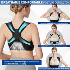 woman wearing posture corrector for back support comfortably for everyday posture correction