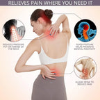 posture corrector for back support highlighting neck shoulder and spine pain relief zones