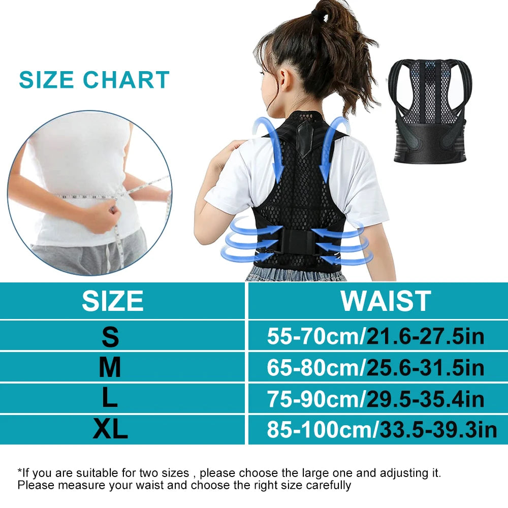 Kids Posture Corrector Back Brace Adjustable Shoulder Support Secondary image