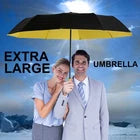 125cm Large Windproof Umbrella UK Automatic Folding Compact
