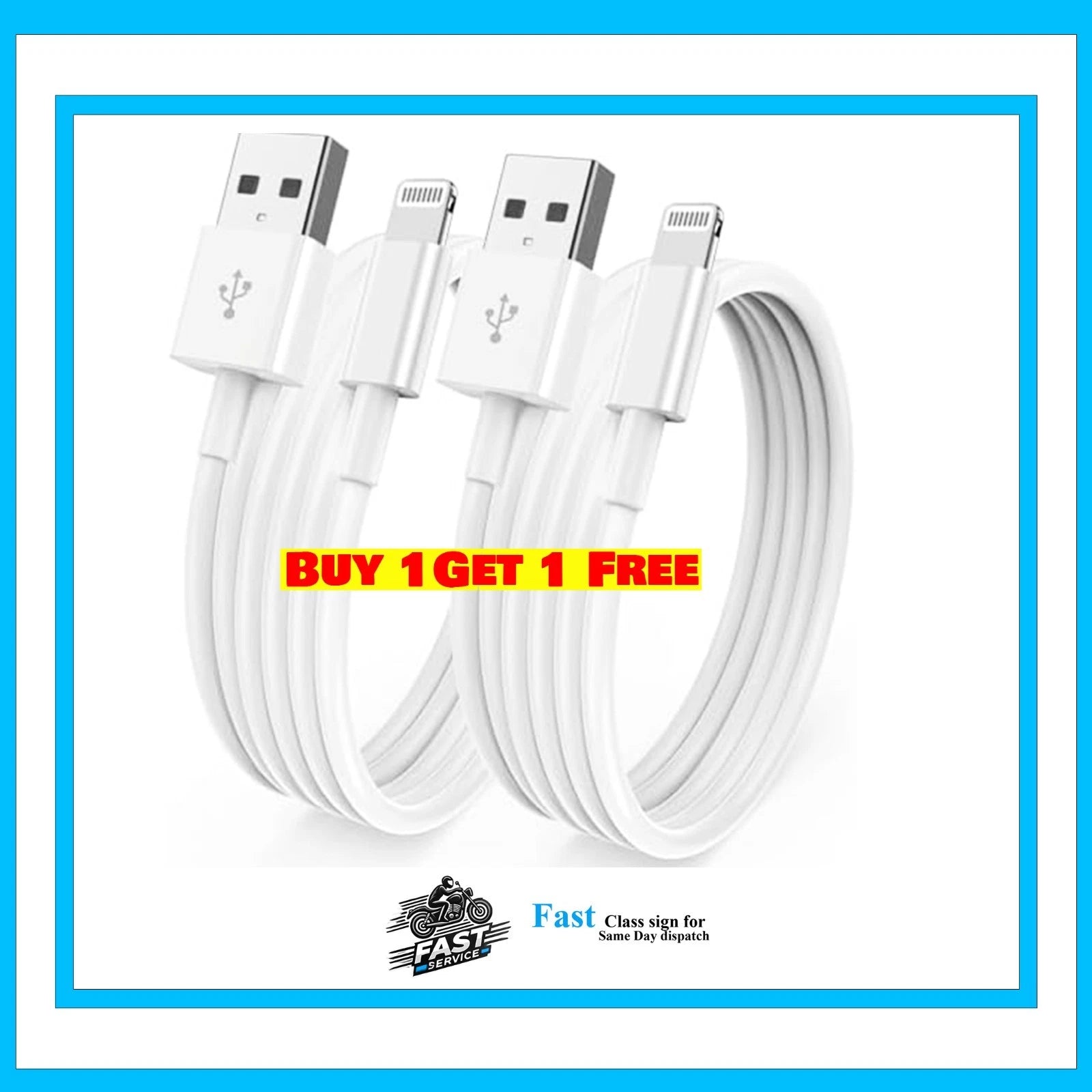 Genuine iPhone Cable Fast For Apple Cable USB Lead XS XR 11 12 13 14 Main image
