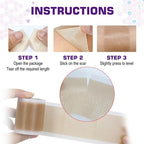 silicone scar tape applied on arm skin for discreet wound care and scar healing protection
