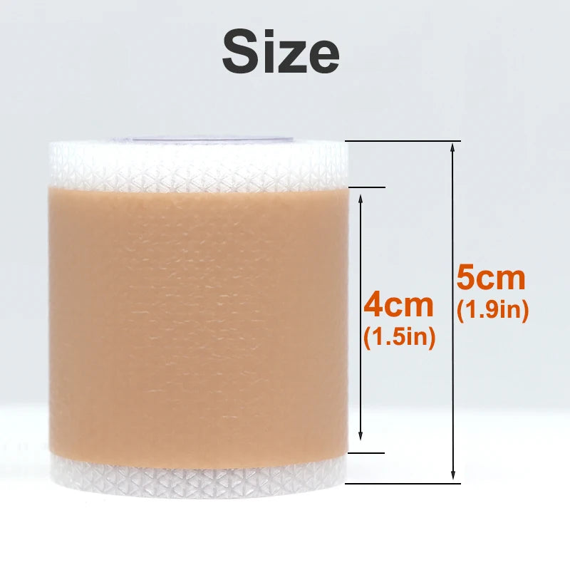 silicone scar tape tested under water splash demonstrating waterproof adhesive for daily shower use